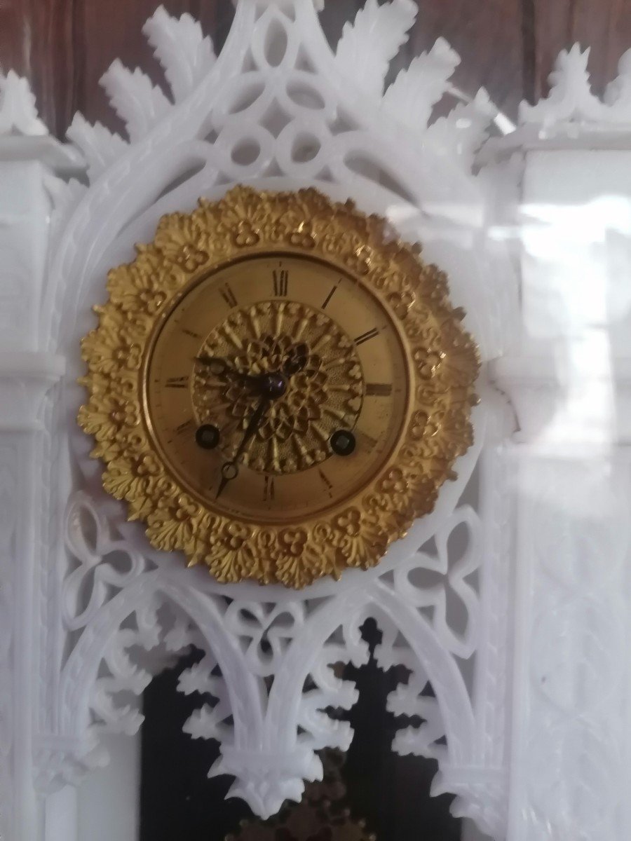 Pendule Et Vases Sous Globe Restauration-photo-4