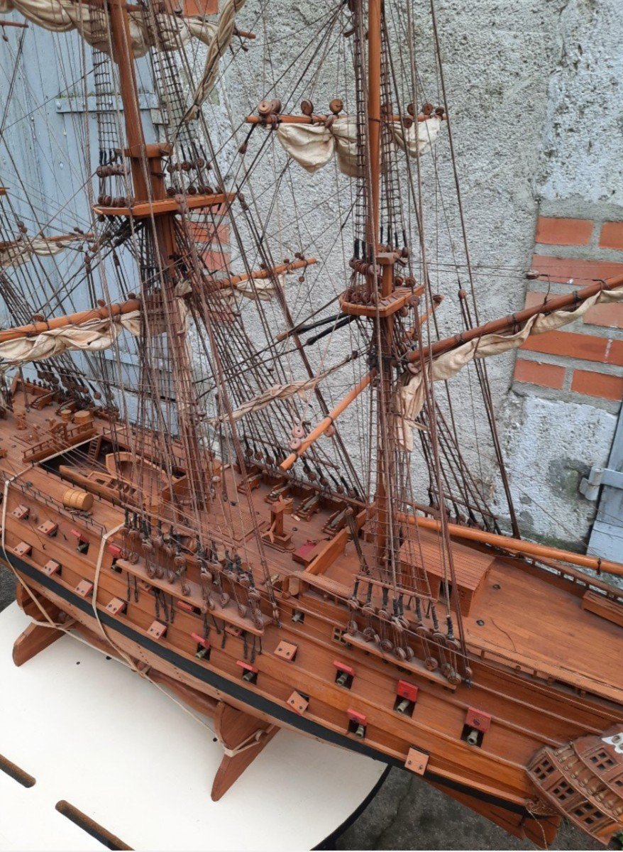 Large Three-masted Ship Model.-photo-4