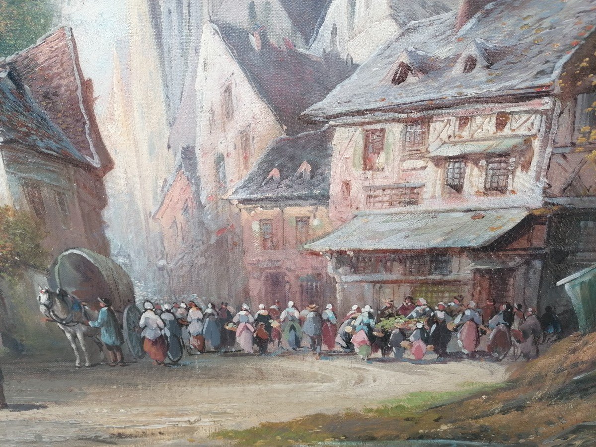 Animated Village Scene Painting-photo-2