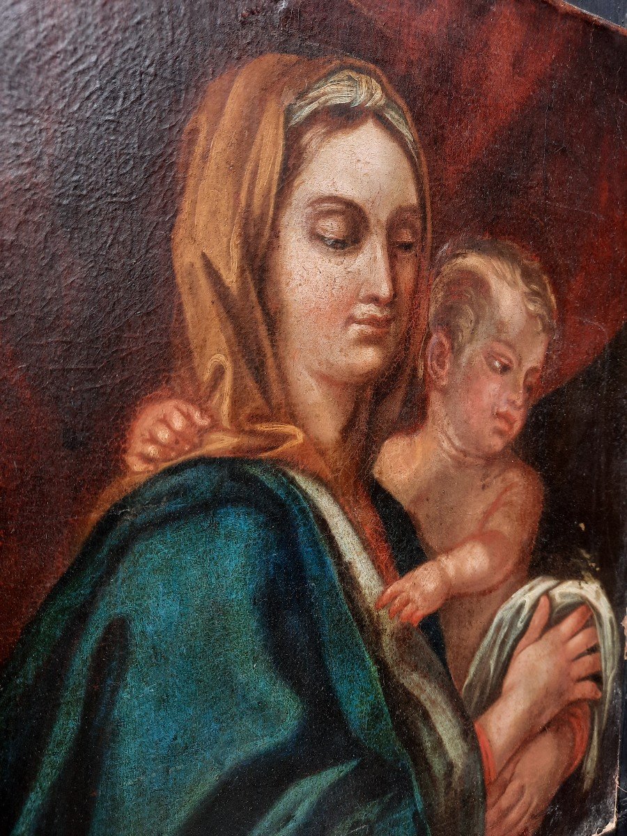 Virgin And Child, 19th Century-photo-3
