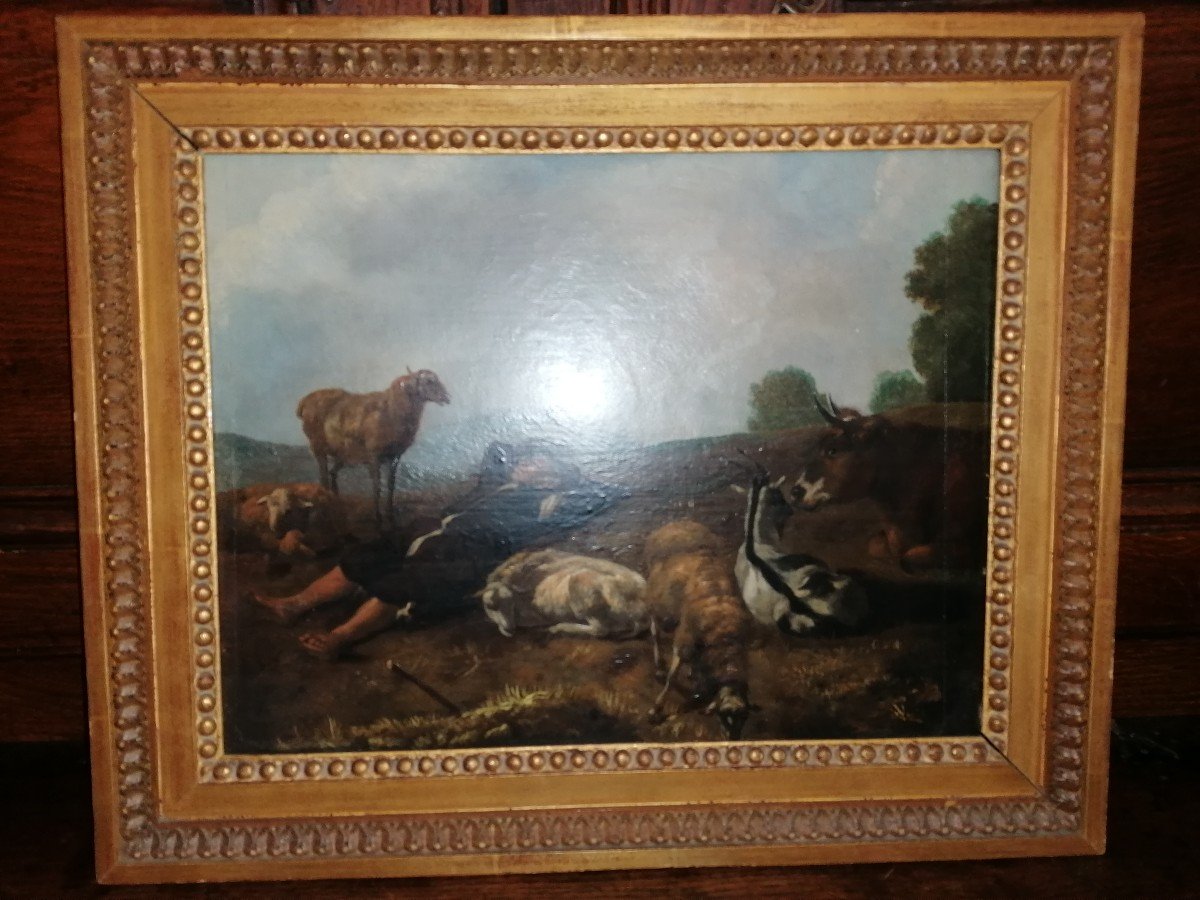Peinture Sur Bois Berger Dormant-photo-1