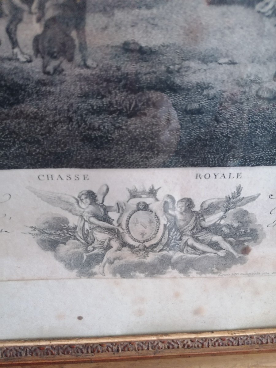 Gravure Retour De La Chasse 19eme -photo-3