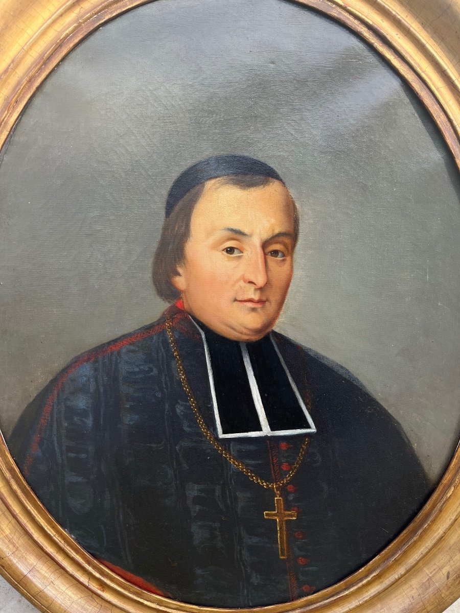 Portrait D’un évêque époque XIXeme -photo-2