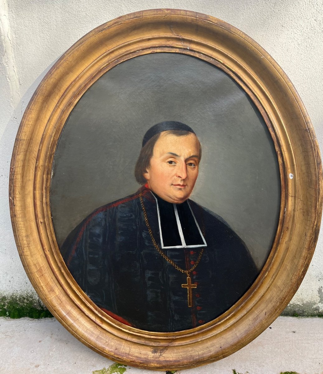 Portrait Of A Bishop 19th Century