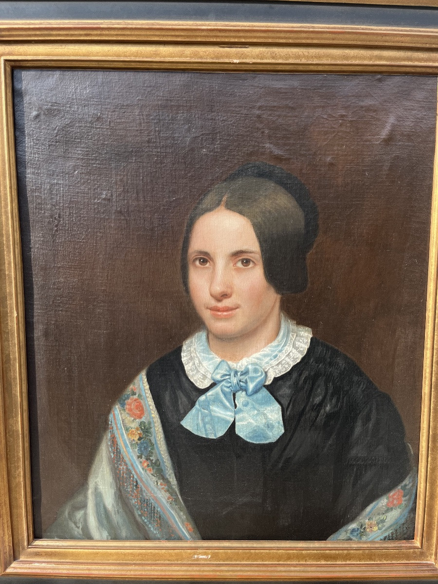 Portrait de femme d’époque XIXème -photo-2