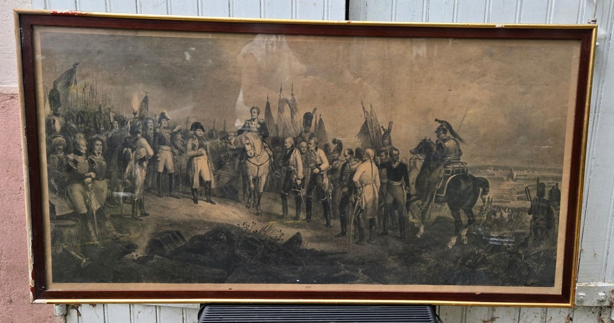Lithograph Battle Of Egypt Napoleon