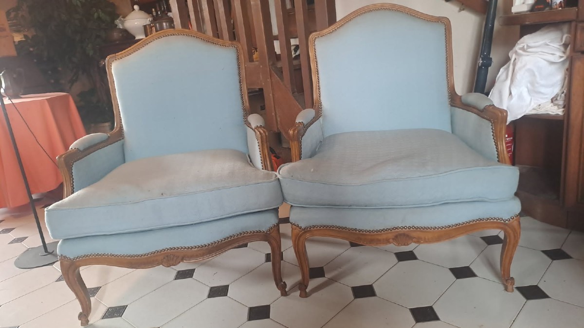 Pair Of Mid-century Armchairs