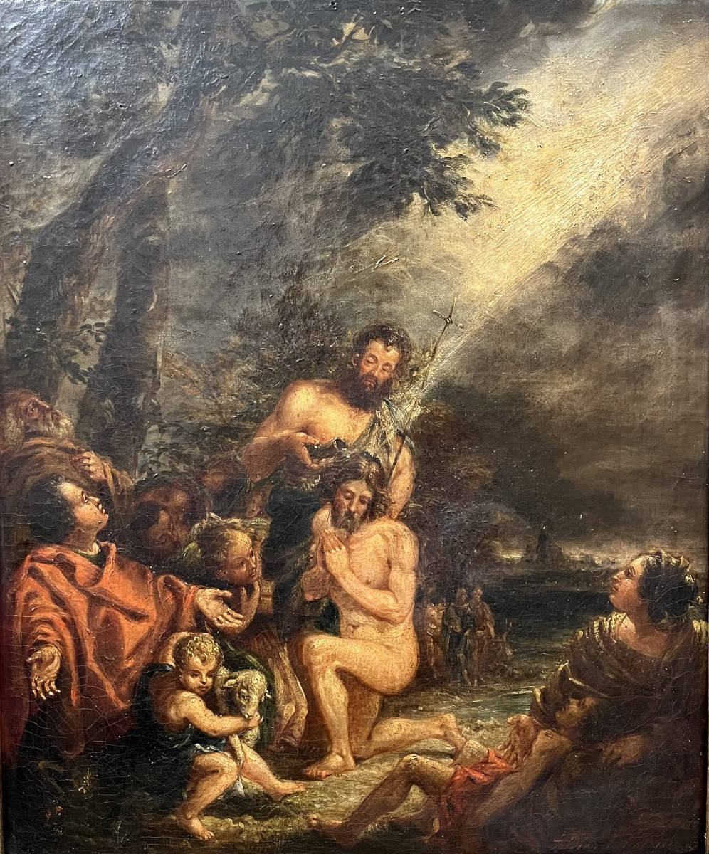 École du XIXEME Le baptême du christ. -photo-2