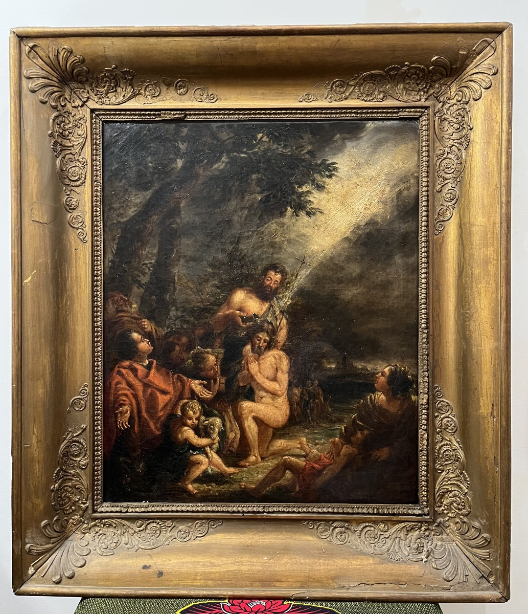 École du XIXEME Le baptême du christ. 