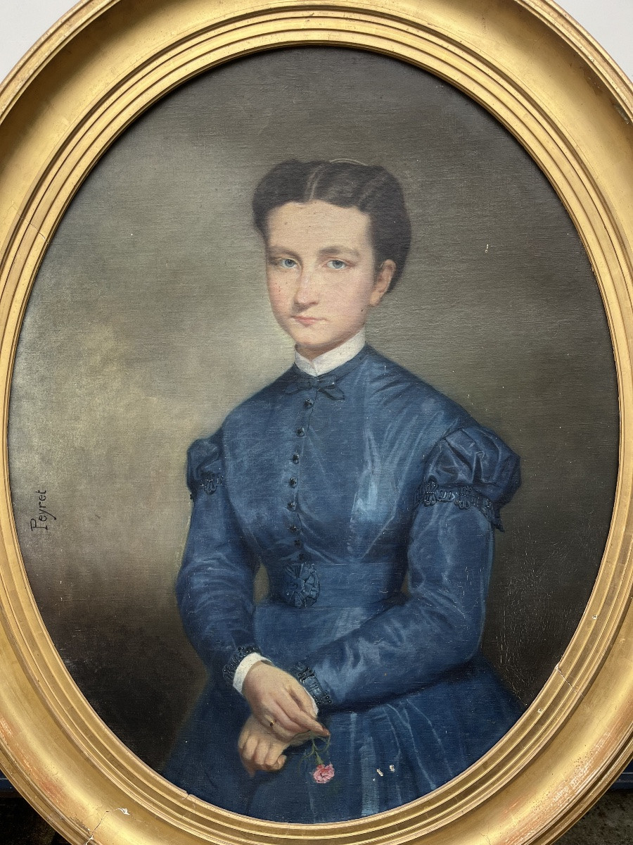 Portrait Of A Young Girl, 19th Century-photo-2