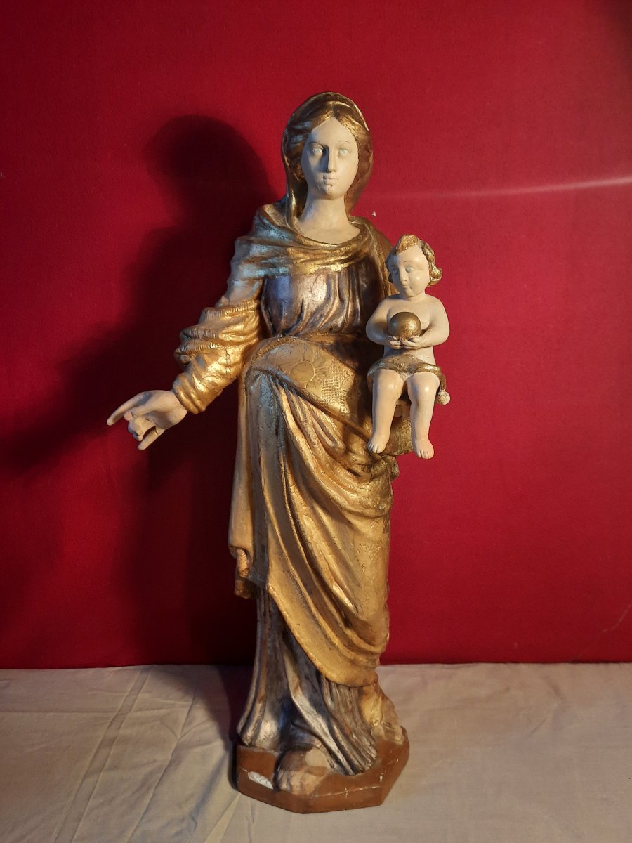 Vierge A l'Enfant début XIXème -photo-2