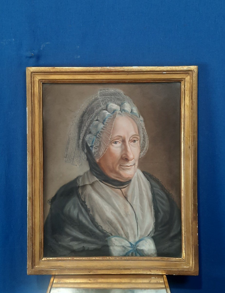 Portrait Of An Elderly Woman From The Late 18th Century