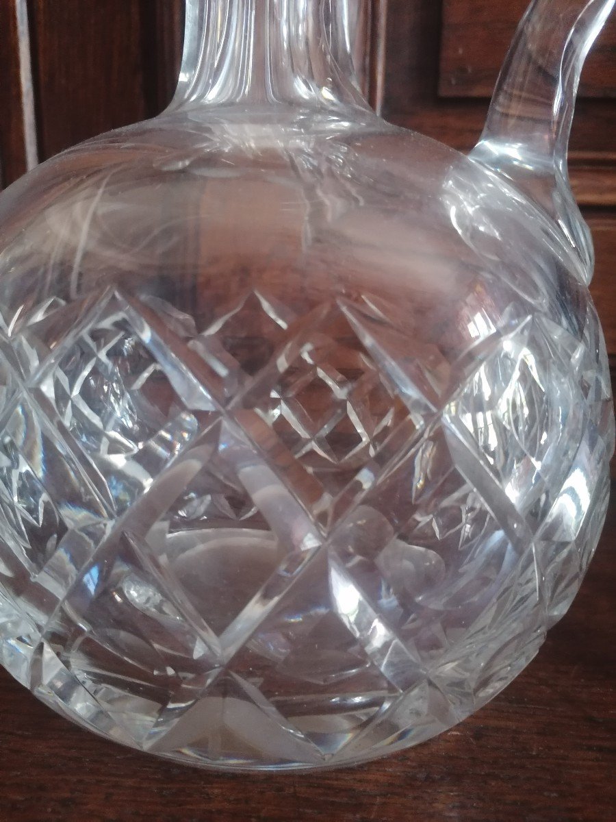 1 Pair Of Saint Louis Crystal Decanters-photo-2