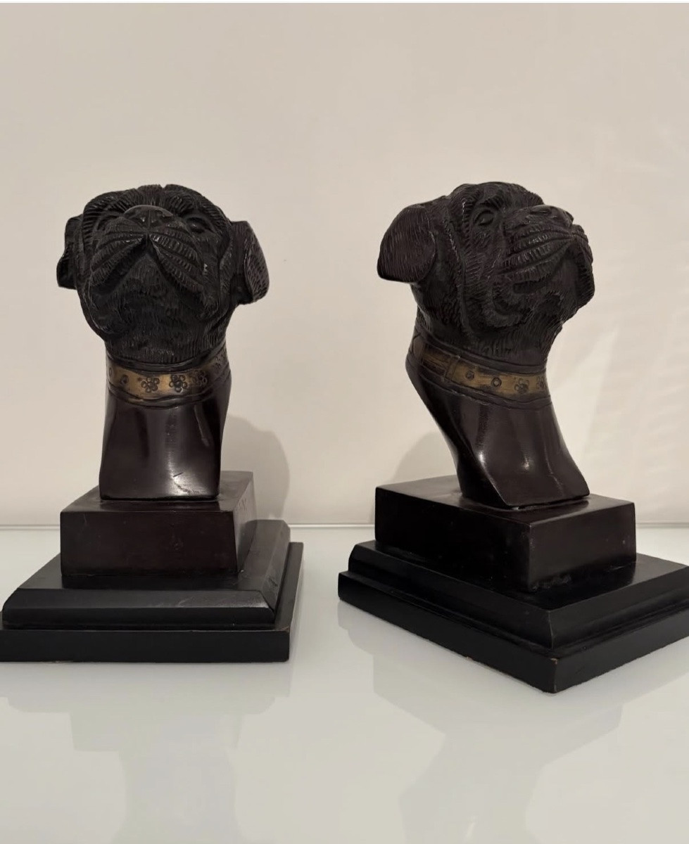 Pair Of Bronze Bookends-photo-3