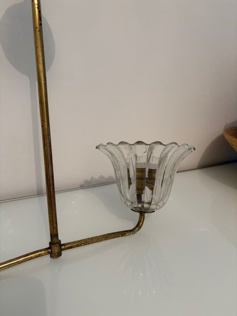 Two-light Chandelier, Art Deco Style-photo-3