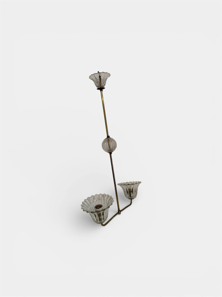 Two-light Chandelier, Art Deco Style-photo-6