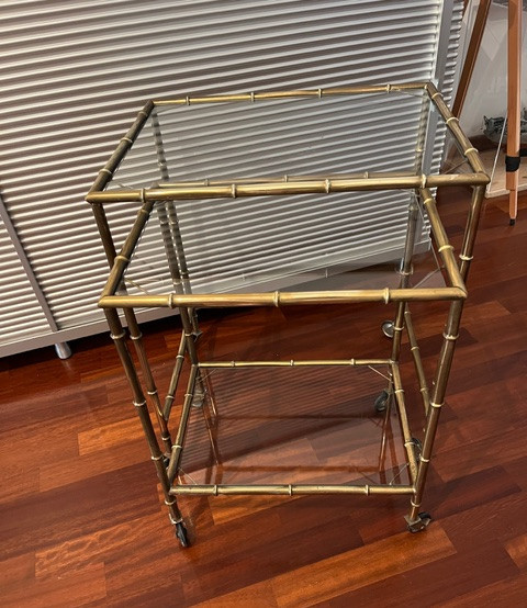 Paire de tables en laiton