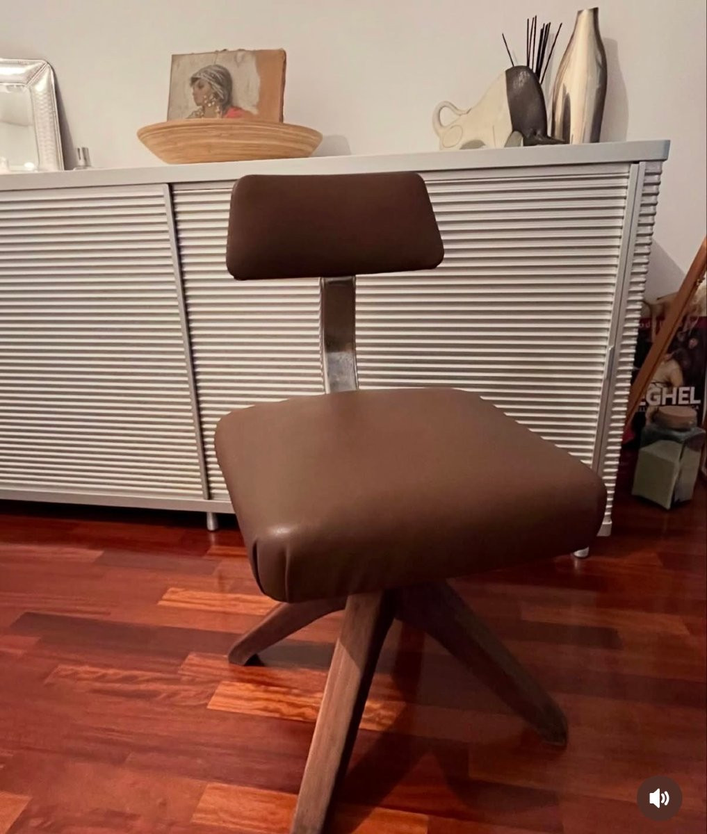 Anonima Castelli Chair In Wood And Metal-photo-3