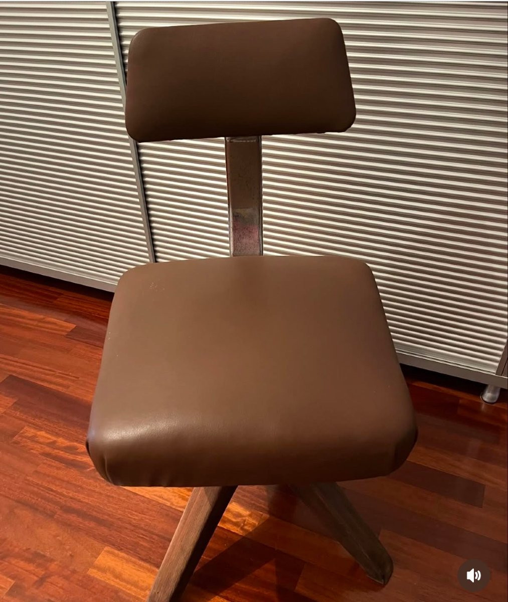Anonima Castelli Chair In Wood And Metal-photo-4