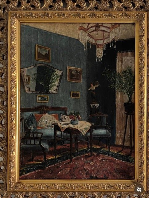 Peinture  un intérieur domestique, Vajda-photo-2