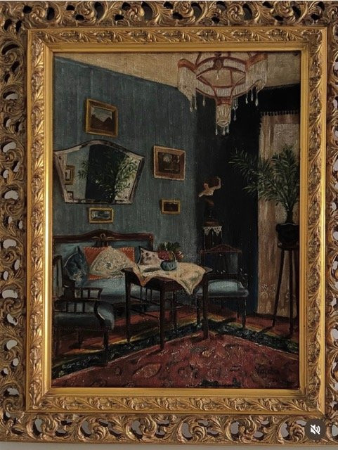 Peinture  un intérieur domestique, Vajda-photo-5