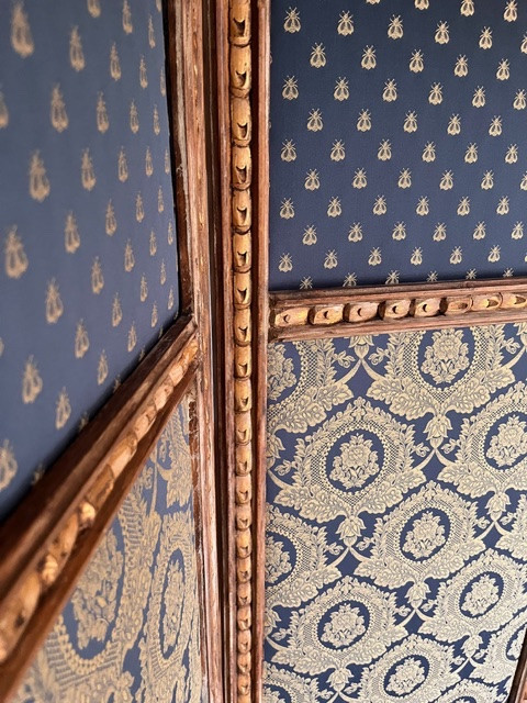 Paravent décoratif ò trois panneaux, Style Louis XVI-photo-3