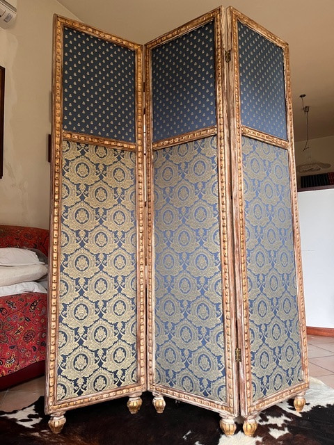 Paravent décoratif ò trois panneaux, Style Louis XVI-photo-4