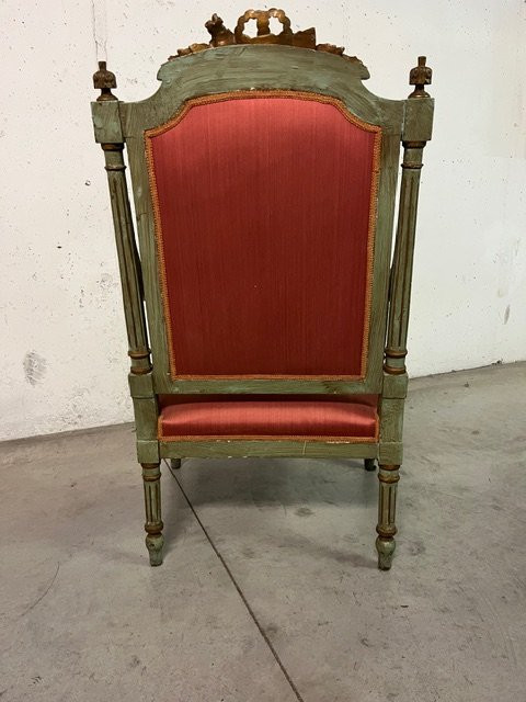 Paire fauteuils  de style Louis XVI-photo-5