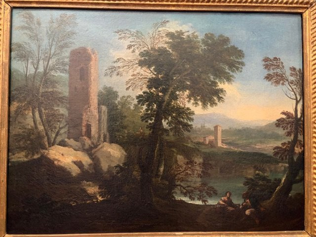 Landscape With Ruins And Figures, 18th Century-photo-4
