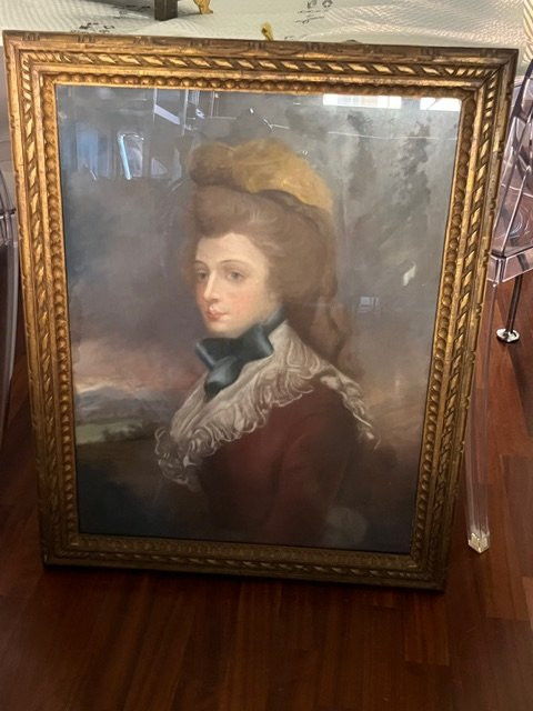 Pair Of Female Portraits, Pastel , 18th Century-photo-3