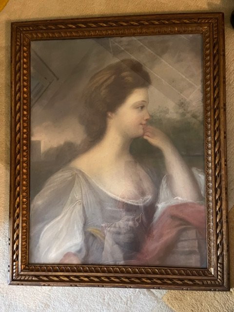 Pair Of Female Portraits, Pastel , 18th Century-photo-5