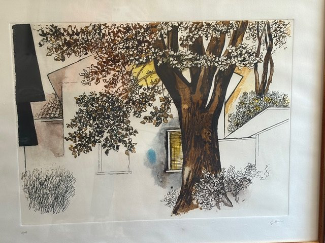 Guttuso, 1912-1987, "the Tree In The Garden."-photo-2