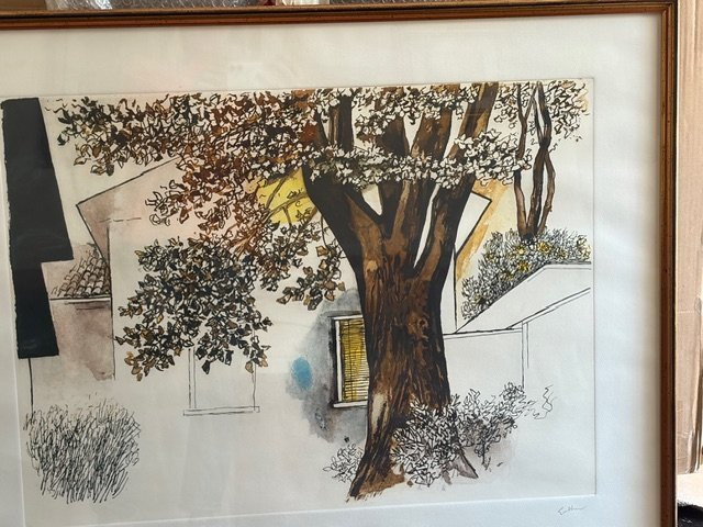 Guttuso, 1912-1987, "the Tree In The Garden."-photo-3