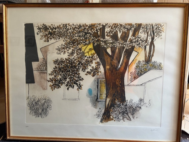 Guttuso, 1912-1987, "the Tree In The Garden."