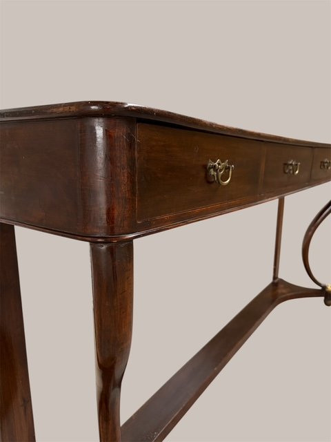 Console du XIXe siècle,  en noyer,-photo-2