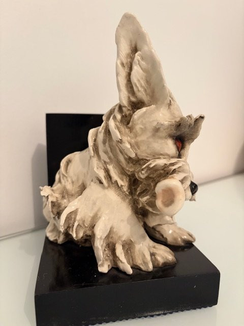 Ceramic Sculpture, Scottish Terrier, Bookend, Guido Cacciapuoti-photo-4