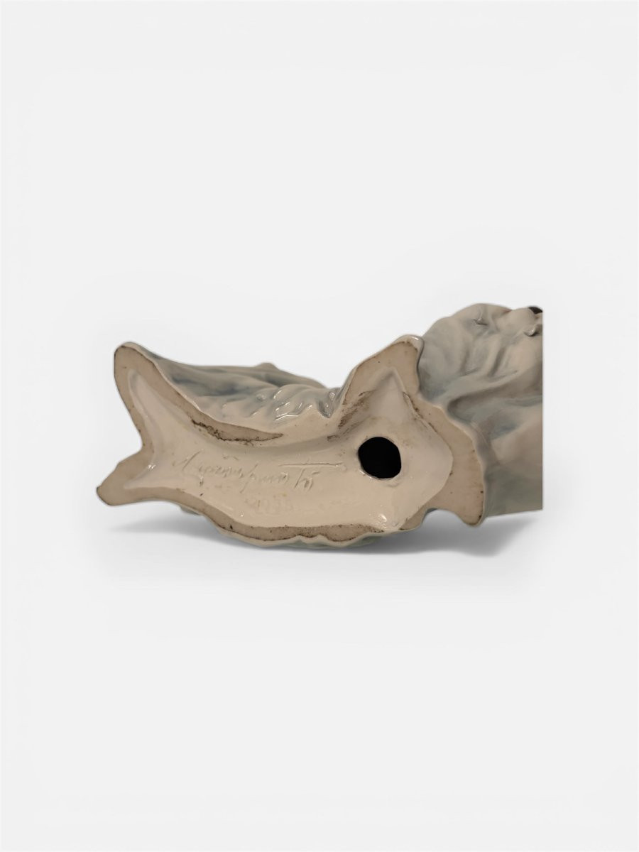 Porcelain Sculpture,  Maltese Dog, By Silvio Righetto For Manifattura Cacciapuoti-photo-4