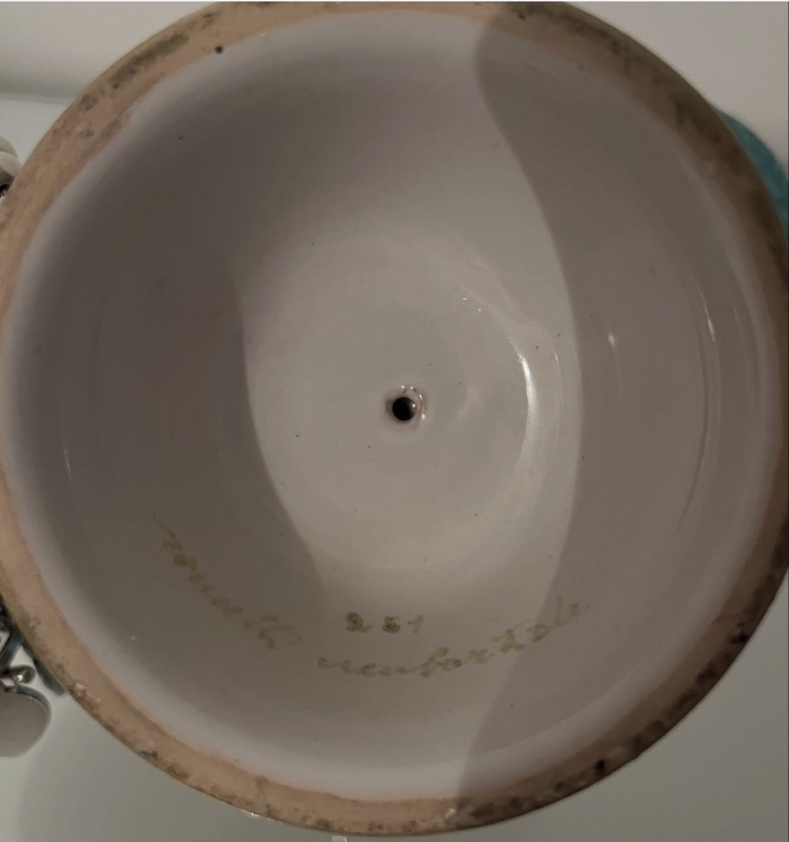 Polychrome Ceramic Candlestick By Rometti Umbertide-photo-4