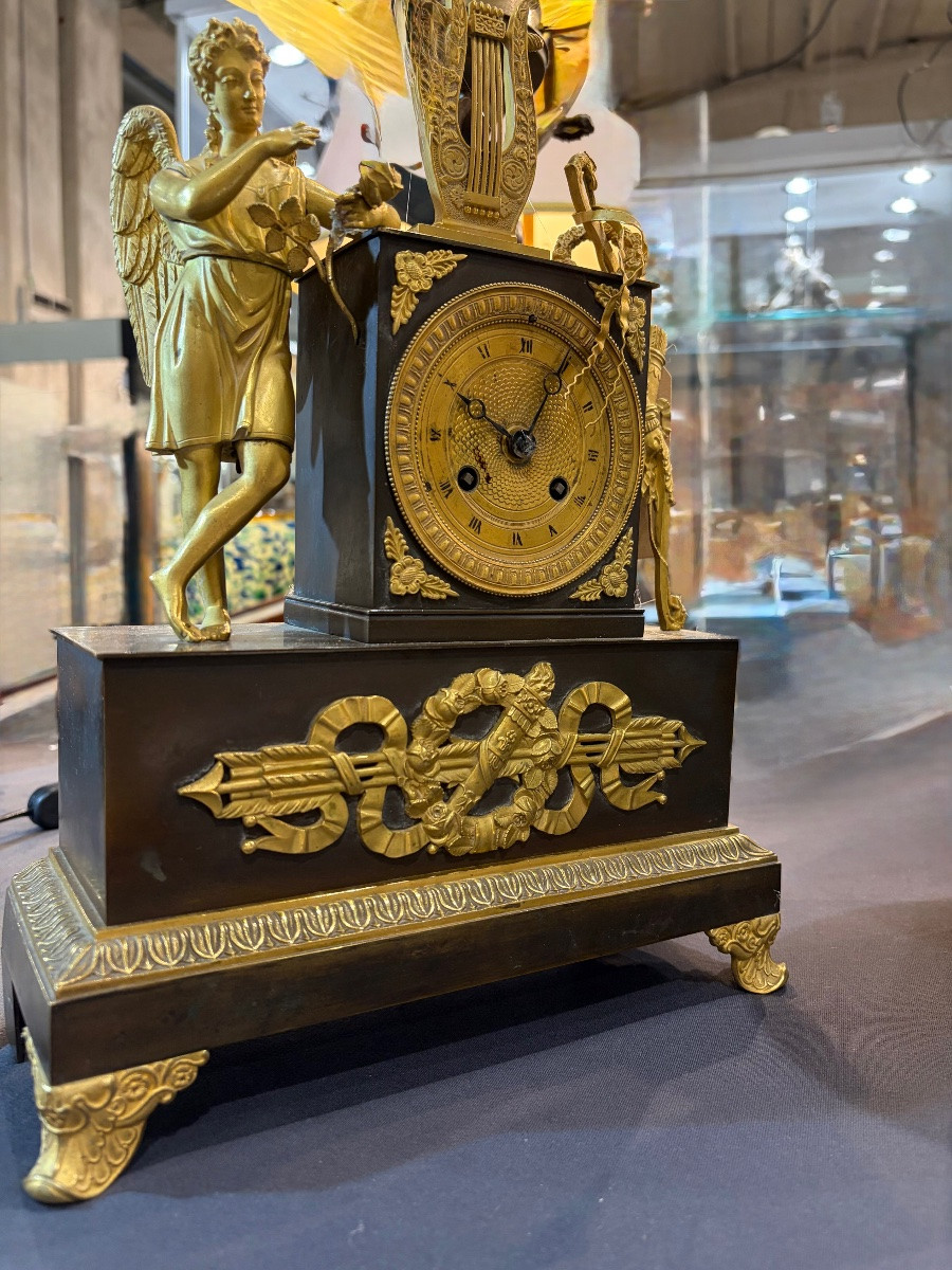 A Bronze Table Clock, France  19th Century-photo-3