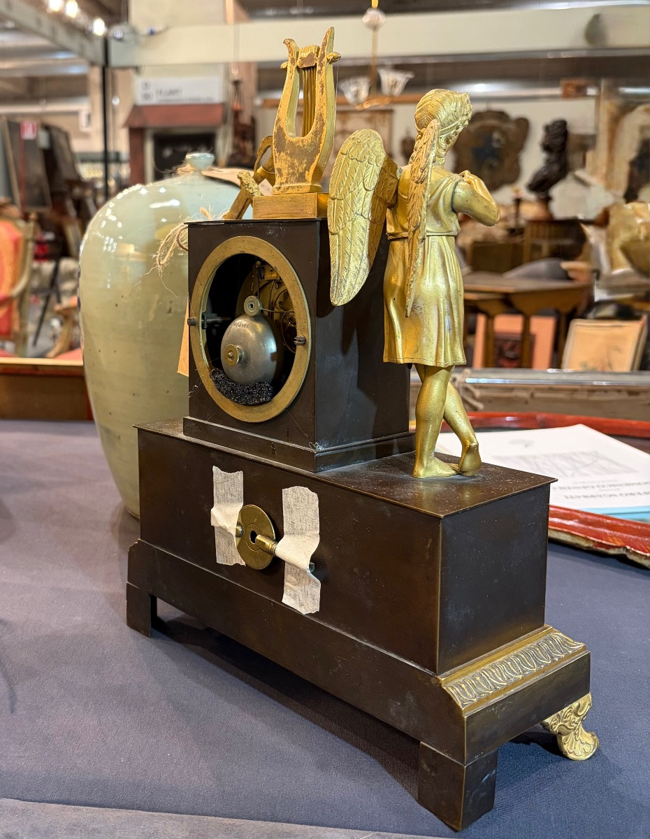 A Bronze Table Clock, France  19th Century-photo-4