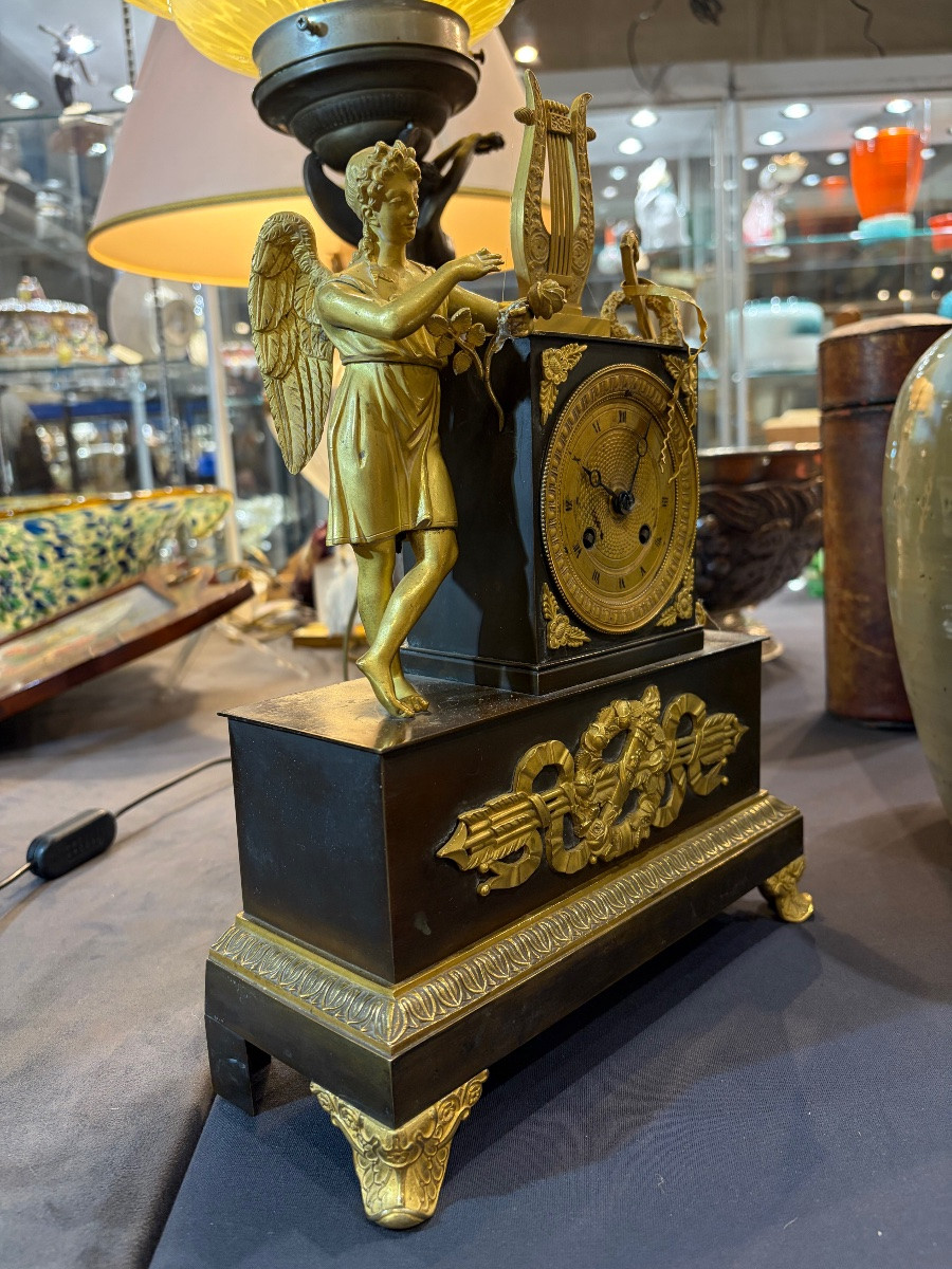 A Bronze Table Clock, France  19th Century-photo-3