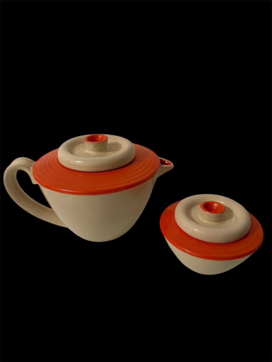 Service à thé Rometti Umbertide , années 1940-photo-3