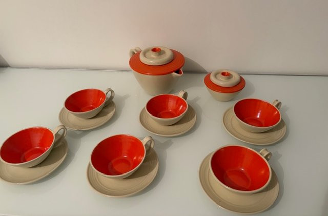 Service à thé Rometti Umbertide , années 1940-photo-4