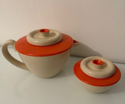 Service à thé Rometti Umbertide , années 1940-photo-8