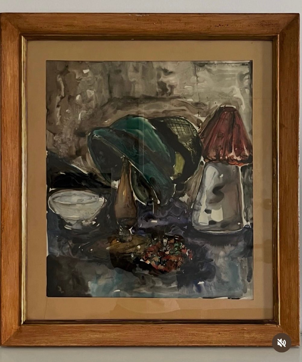 Aquarelle, Nature morte, XXe siècle-photo-3