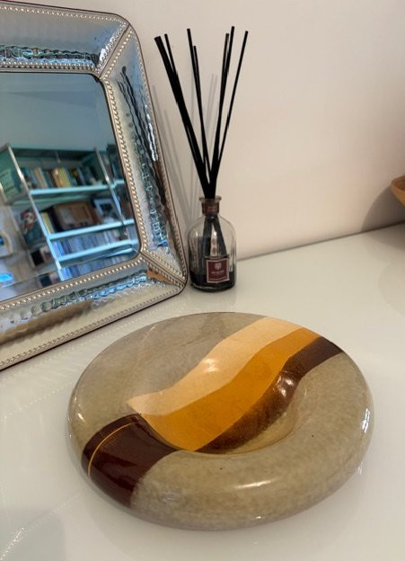 Assiette en céramique, Giancarlo Piani, Faenza, années 1970-photo-2