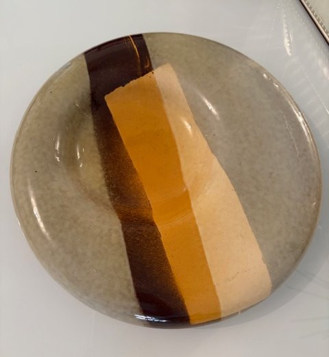 Assiette en céramique, Giancarlo Piani, Faenza, années 1970-photo-3