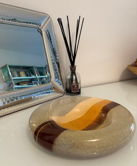 Assiette en céramique, Giancarlo Piani, Faenza, années 1970-photo-2