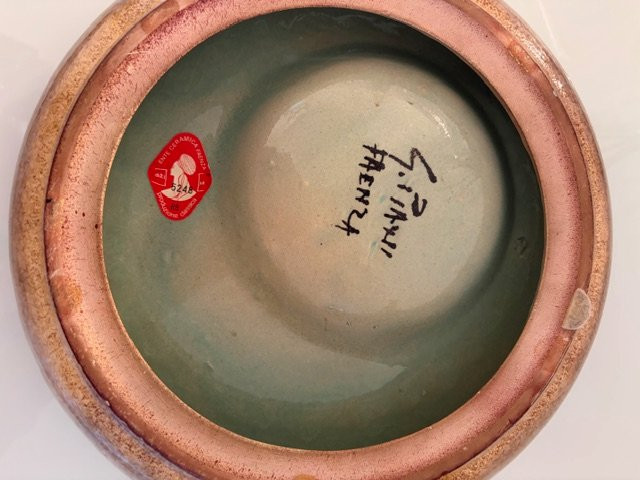 Assiette en céramique, Giancarlo Piani, Faenza, années 1970-photo-7