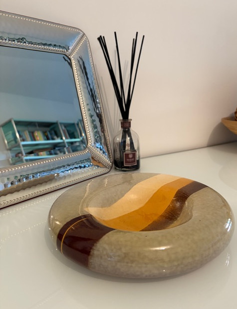 Assiette en céramique, Giancarlo Piani, Faenza, années 1970